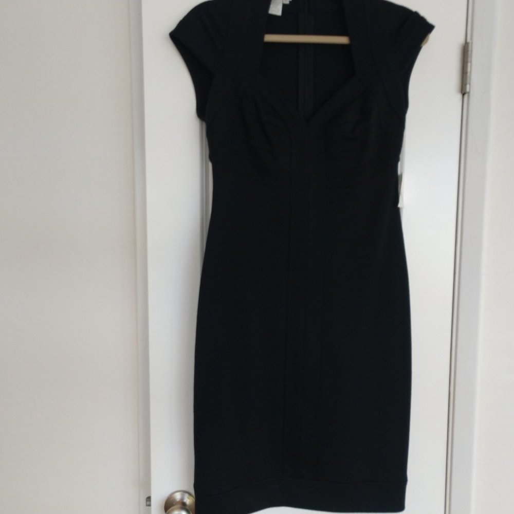 Black classic cocktail dress